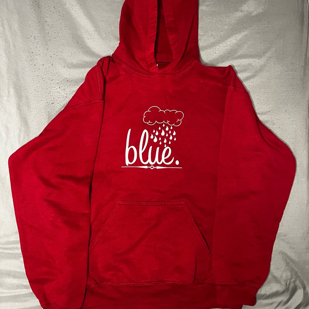 ‘Blue’ Red Hoodie